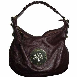 Mulberry Medium Daria Grape Leather Hobo Bag